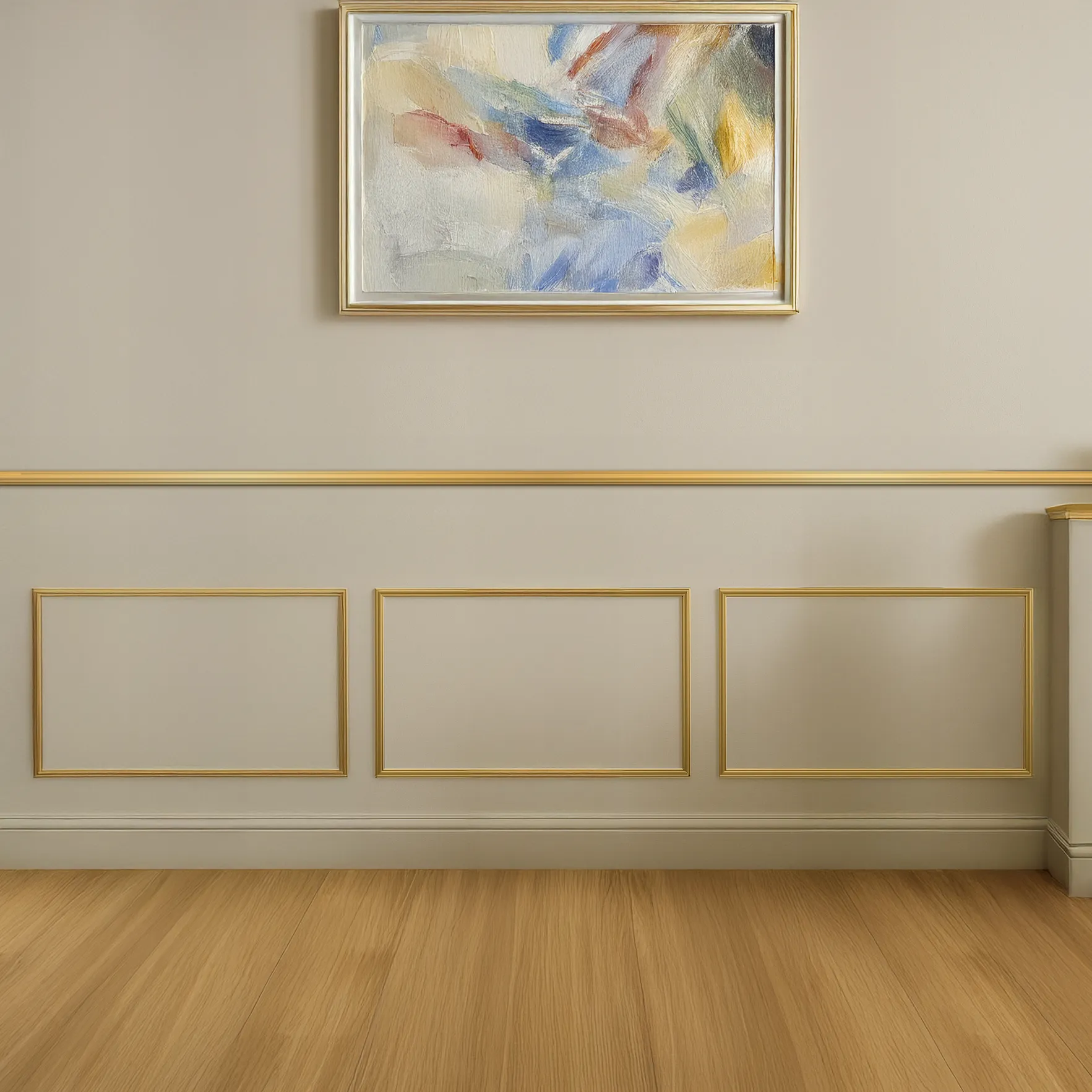Pack Molduras de Pared Boiserie “PARIS” - OPÇÃO 2: Modelo I20 + Separador I40 pré-colada