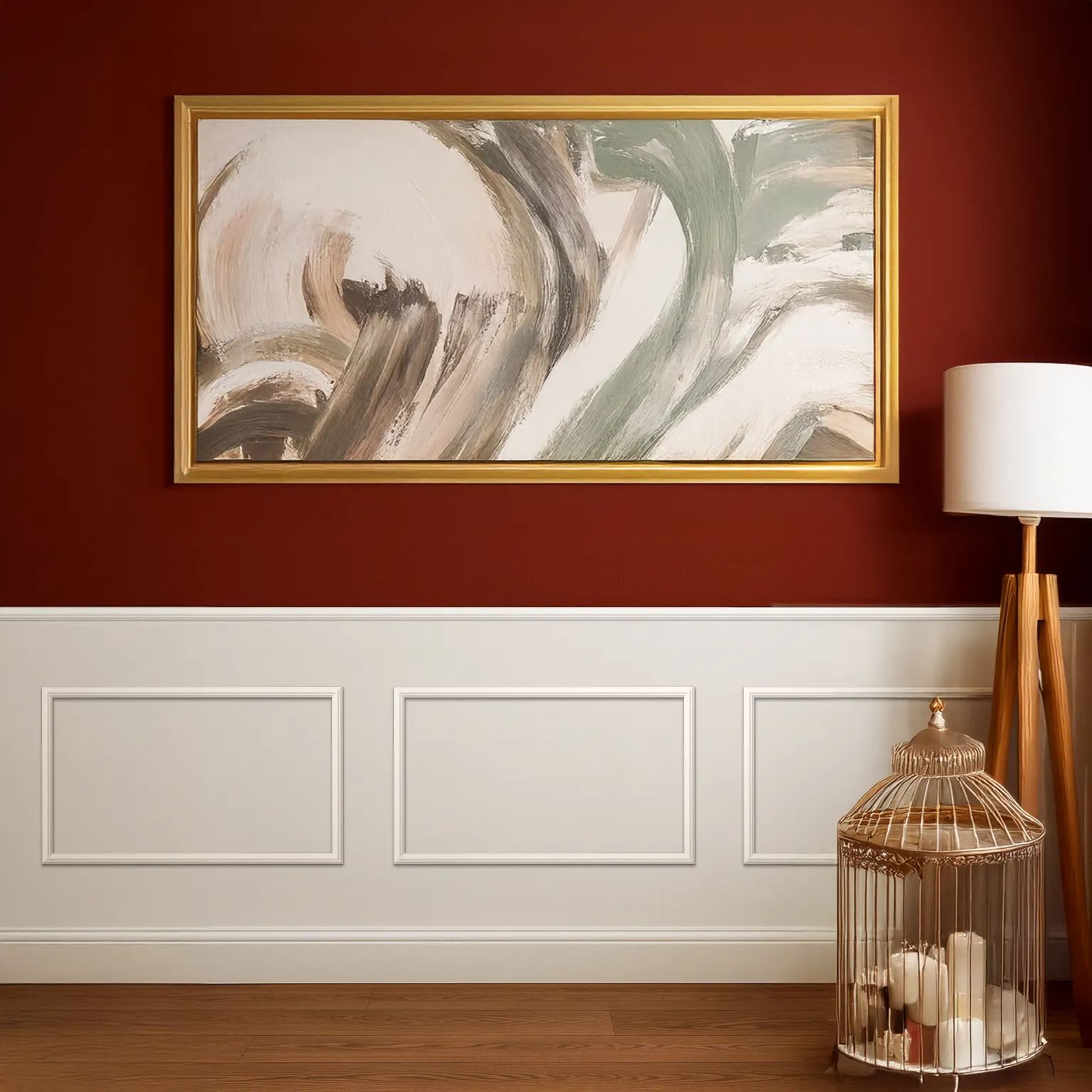 Pack Molduras de Pared Boiserie “PARIS” - OPÇÃO 3: Modelo I40 pré-colada