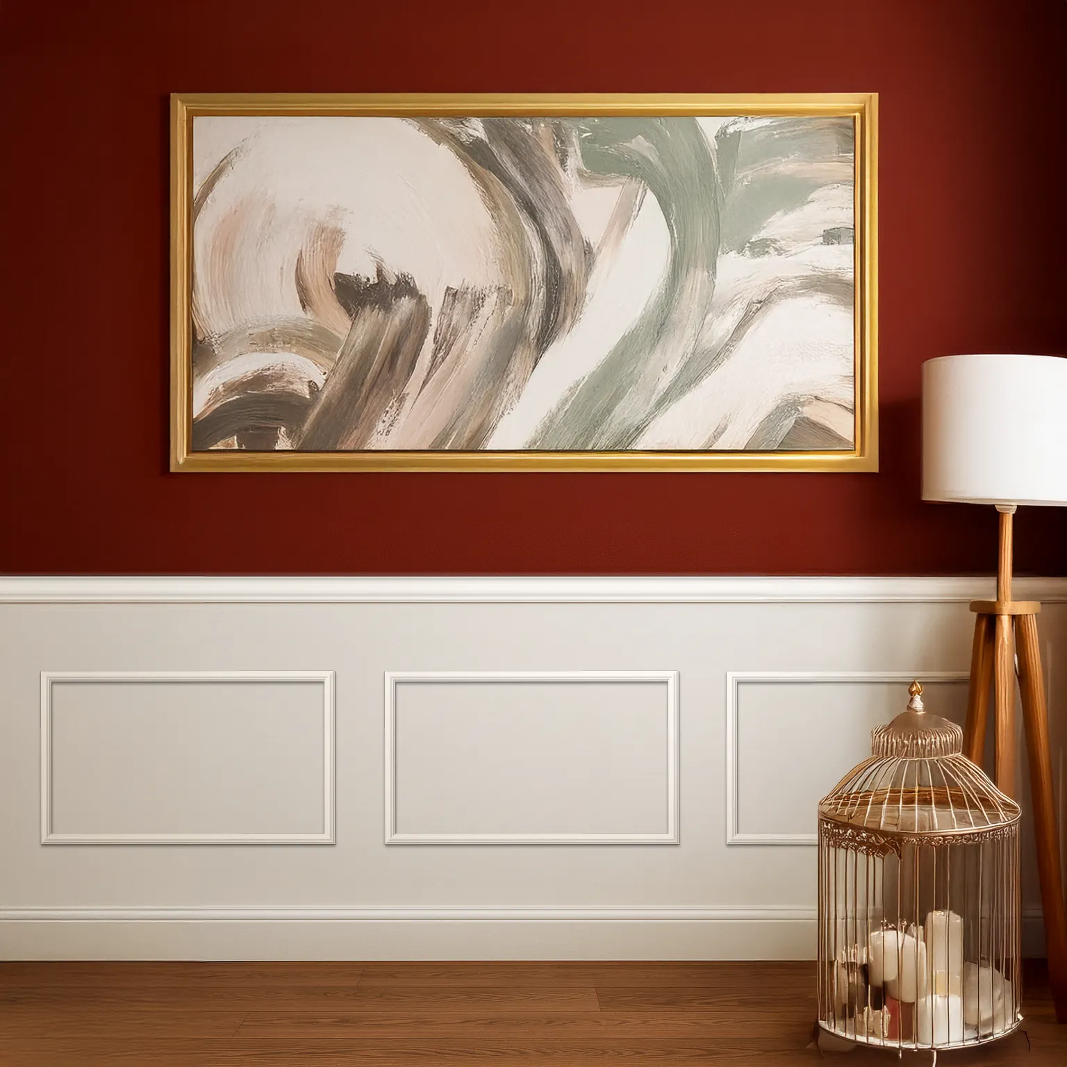 Pack Molduras de Pared Boiserie “PARIS” - OPÇÃO 4: Modelo I40 + Separador I60 pré-colada