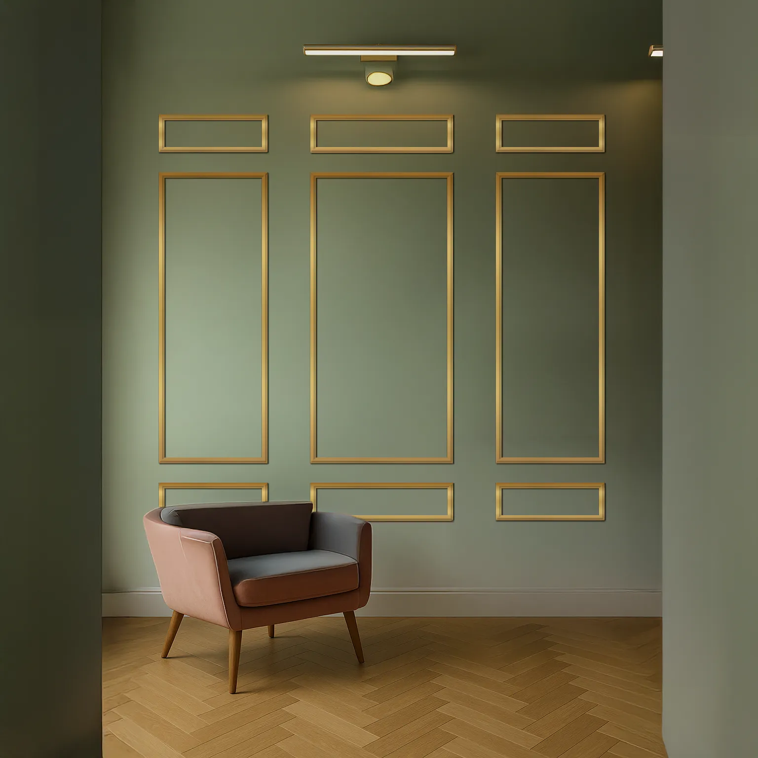 Pack Molduras de Pared Boiserie “LISBOA” - OPÇÃO 3: Modelo CW10 pré-colada