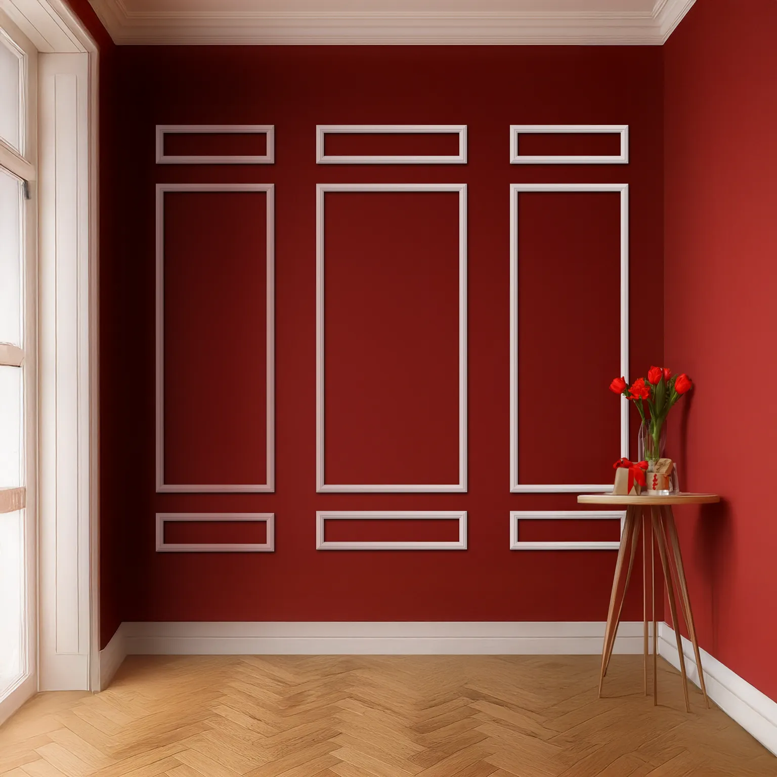 Pack Molduras de Pared Boiserie “LISBOA” - OPÇÃO 4: Modelo CW11 pré-colada
