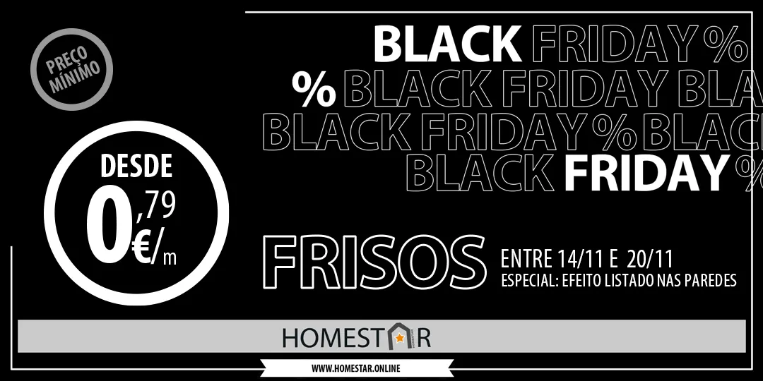 Promoção Black Friday Homestar