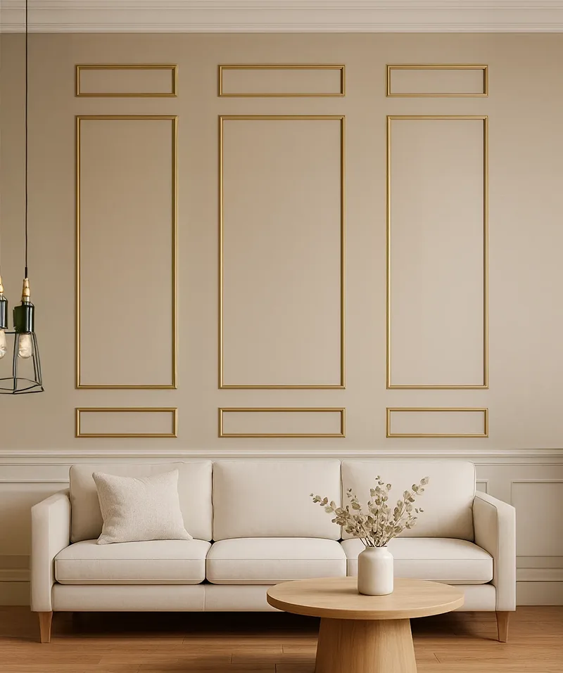 Pack Molduras de Pared Boiserie "LISBOA" com Cortes pré-feitos - Image 2