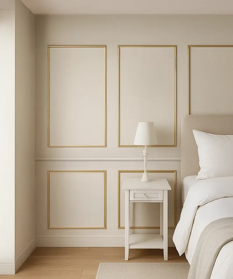 Pack Molduras de Pared Boiserie "MADRID" com Cortes pré-feitos